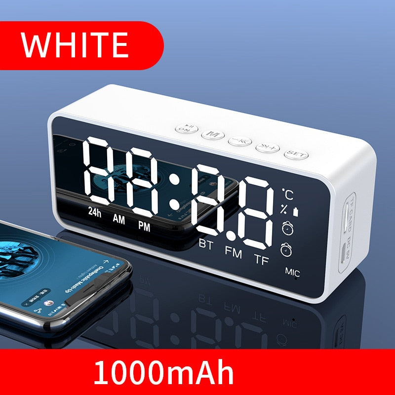Wireless Bluetooth Speaker Mini Alarm Clock Portable Cannon Mini Voice Broadcast the Card Insert Vehicular Audio System