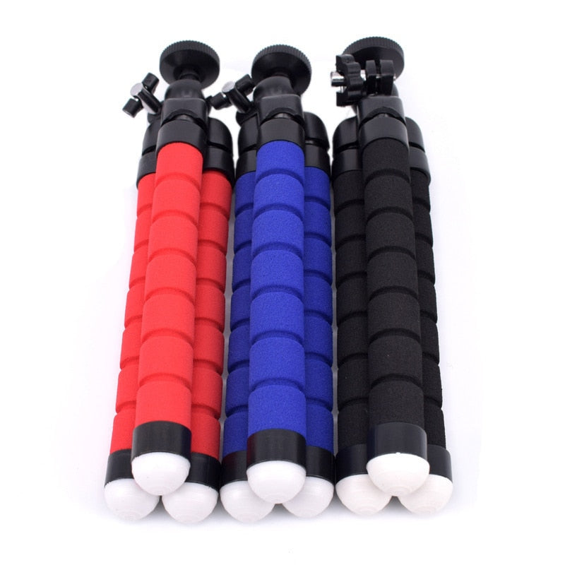 Tripod for Camera Mini Flexible Octopus for Xiaomi Huawei Phone Clip with Sponge Tripod