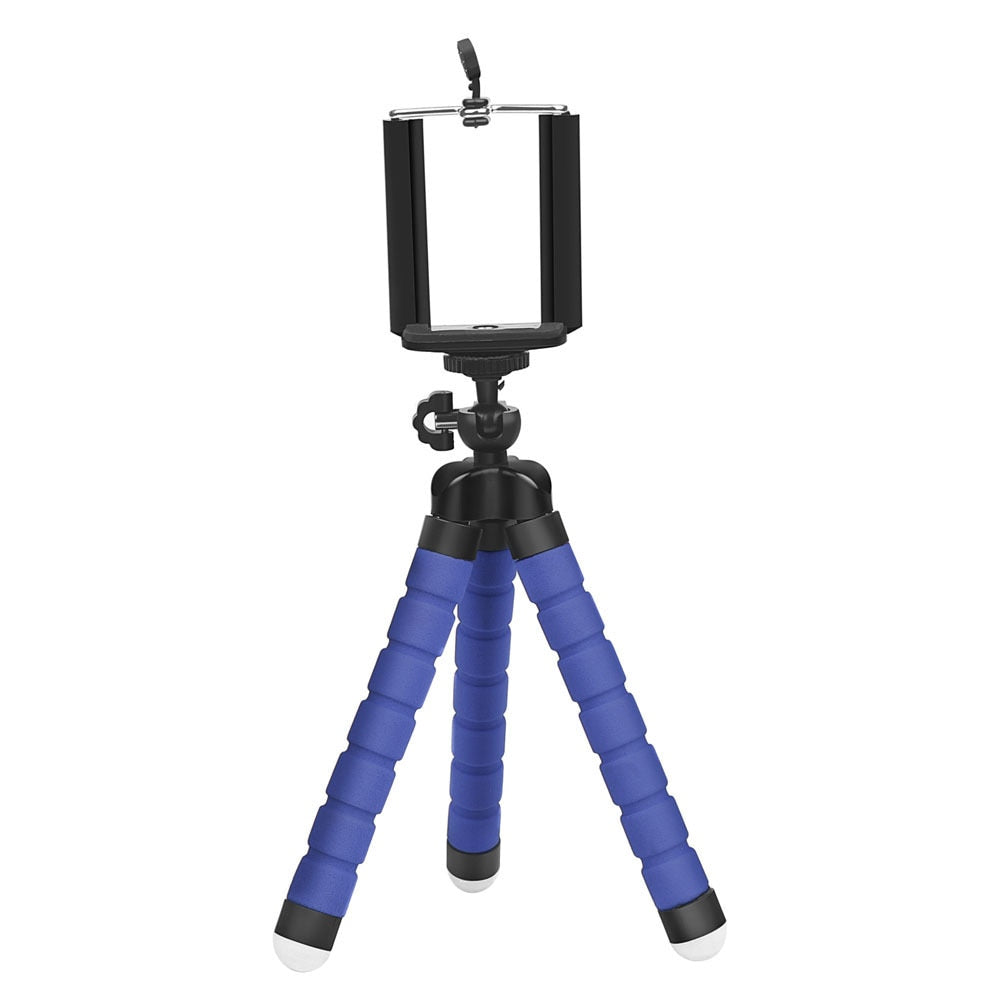 Tripod for Camera Mini Flexible Octopus for Xiaomi Huawei Phone Clip with Sponge Tripod
