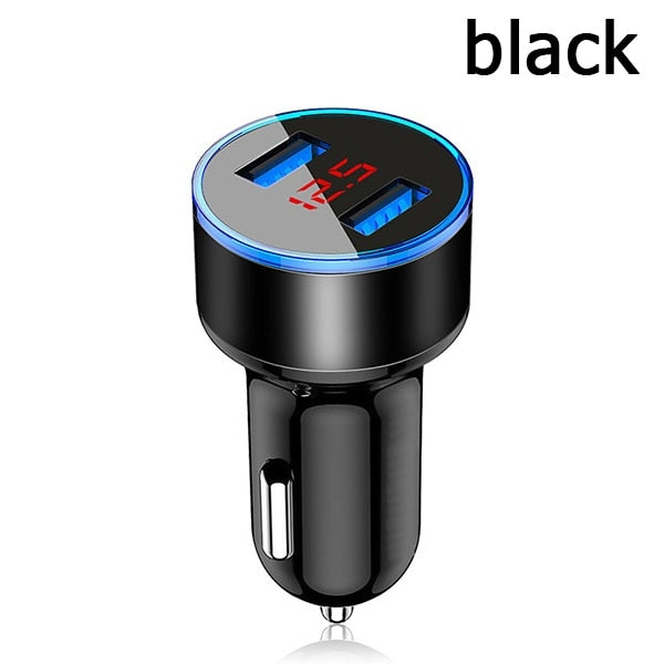 Car Charger Dual USB QC 3.0 Adapter For All Types Mobile Phone Charger Smart Dual USB Charging