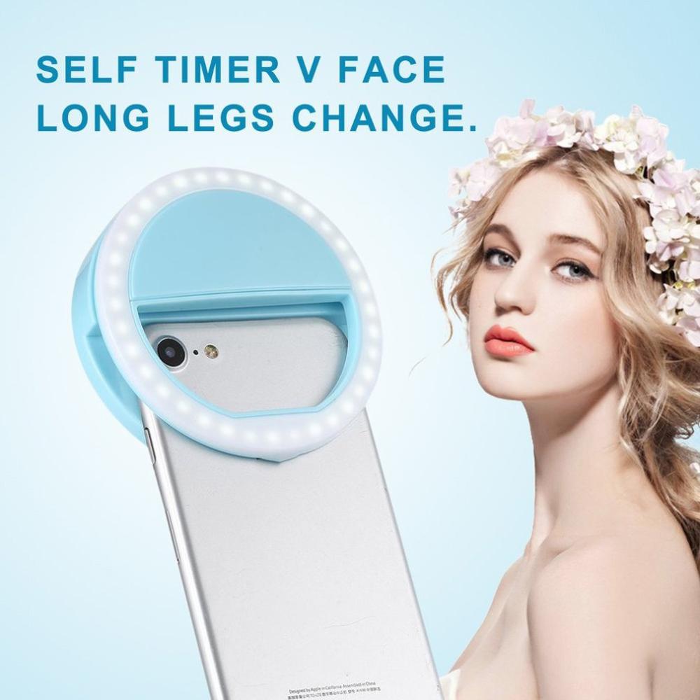 2021 New Universal Mobile Phone Accessories LED Three Gear Ring Fill Light Selfie Live USB Rechargeable