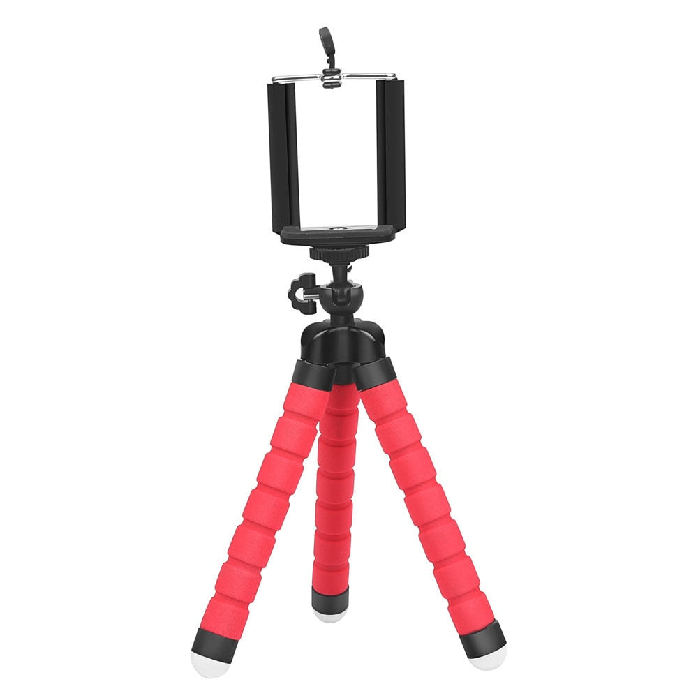 Tripod for Camera Mini Flexible Octopus for Xiaomi Huawei Phone Clip with Sponge Tripod