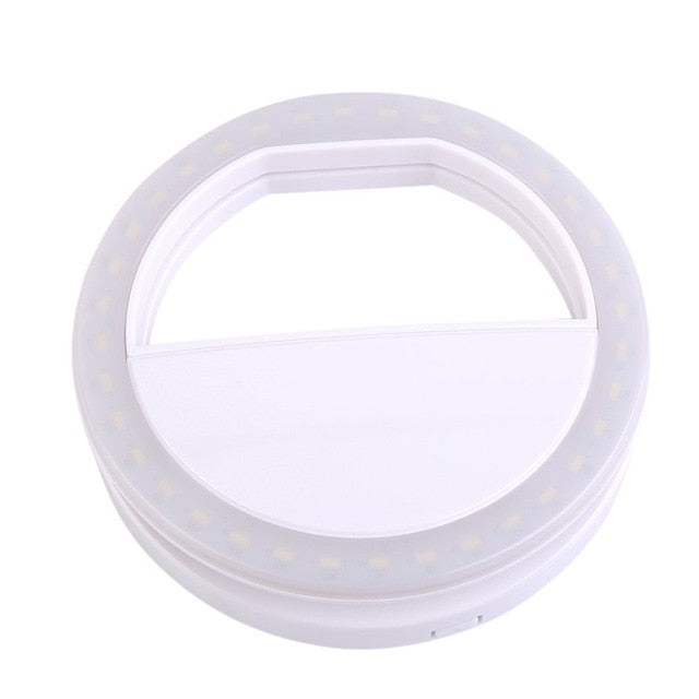 2021 New Universal Mobile Phone Accessories LED Three Gear Ring Fill Light Selfie Live USB Rechargeable