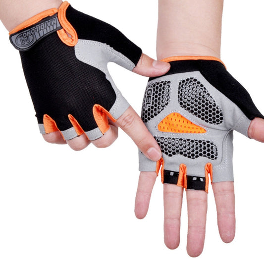 HOT Cycling Anti-slip Anti-Sweat Men Women Half Finger Breathable Anti-shock Sports Gloves for Bike Bicycle