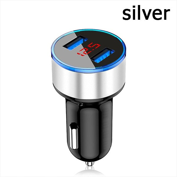 Car Charger Dual USB QC 3.0 Adapter For All Types Mobile Phone Charger Smart Dual USB Charging
