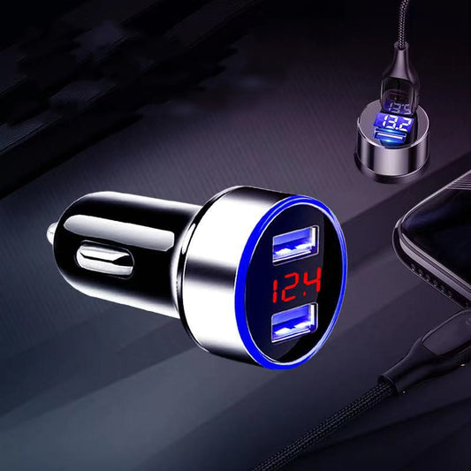 Car Charger Dual USB QC 3.0 Adapter For All Types Mobile Phone Charger Smart Dual USB Charging